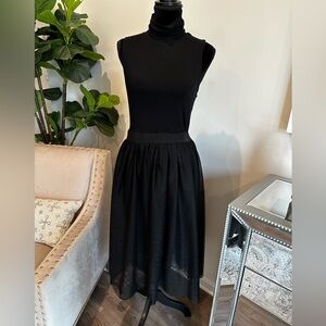 Sleeveless turtleneck tutu dress